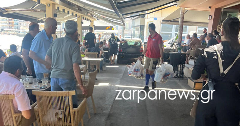 Χανιά: Πανικός στο Κουμ Καπί - Μπήκε με το αυτοκίνητο στον πεζόδρομο και προκάλεσε ζημιές!