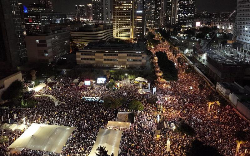 National strike begins across Israel as hostage families protest Gaza war plan