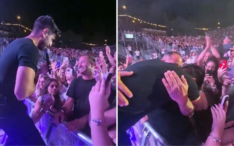 Singer Idan Amedi reunites with combat medic who saved him