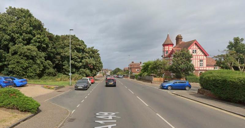 Norfolk road close to the coast is closed due to crash