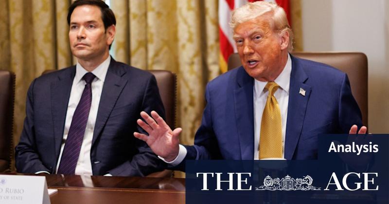 Ahead of crucial meeting, Trump and Rubio pull in opposite directions