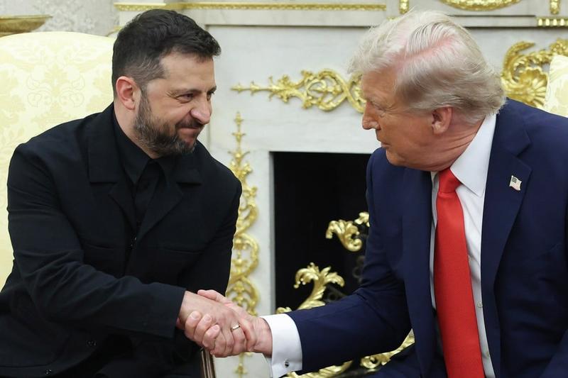 Trump, Zelensky Strike Optimistic Tone at White House Talks