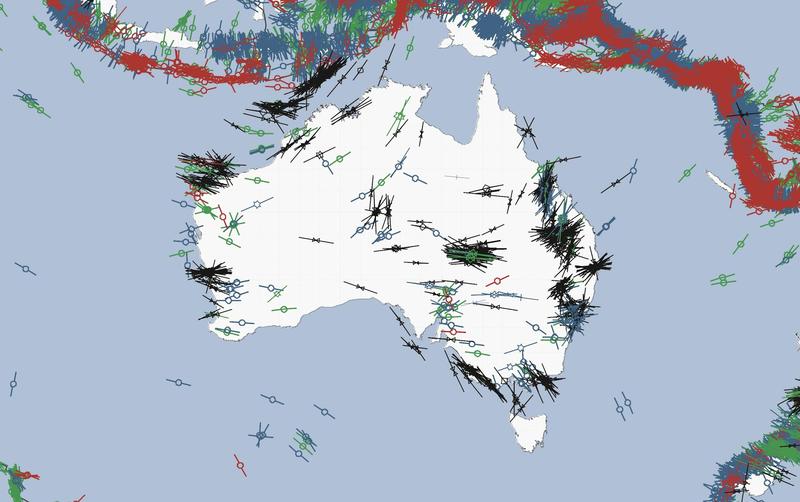 Why does Australia have earthquakes? The whole continent is under stress from distant forces