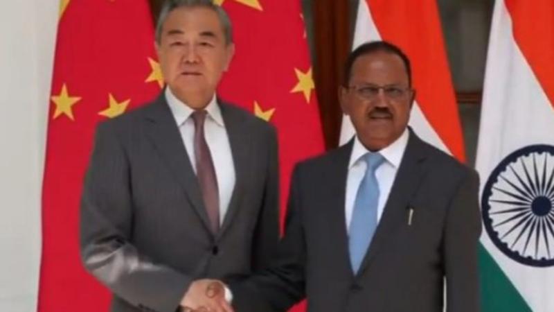 Chinese Foreign Minister Wang Yi Meets NSA Ajit Doval in Delhi