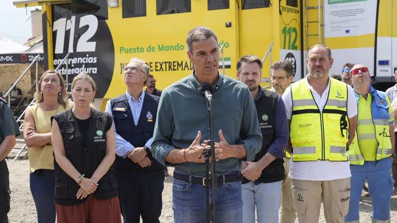 Pedro Sánchez anuncia que declarará zona catastrófica las áreas calcinadas por los incendios