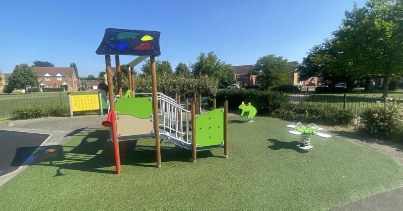 Play area reopens in market town after refurb