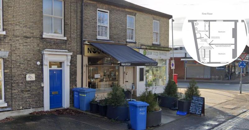 Former commercial building being converted into residential property