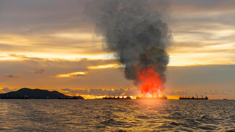 A US Navy Transport Ship Just Caught Fire Near Okinawa