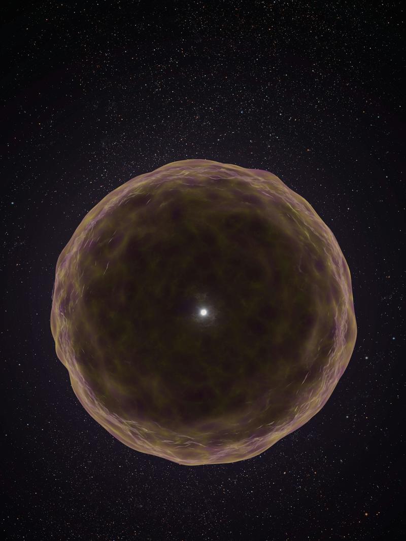 Astronomers have glimpsed the core of a dying star – confirming theories of how atoms are made