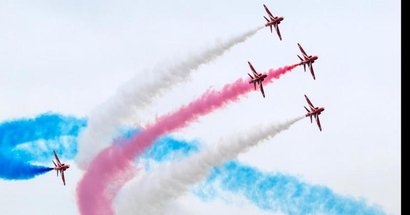 In pictures: Red Arrows light up grey skies over Cromer Carnival
