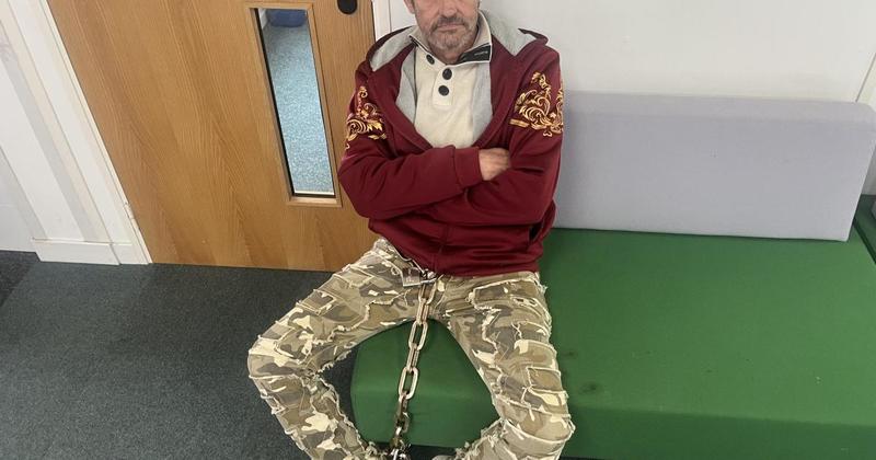 Man chains himself to chair at council HQ