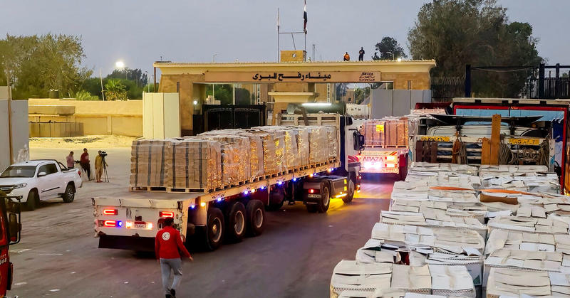 Aid groups say shelter materials are still not entering Gaza