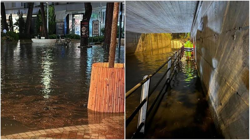 Maltempo in Romagna, a Cervia e Pinarella tra i 40 e i 55 mm di pioggia in un’ora
