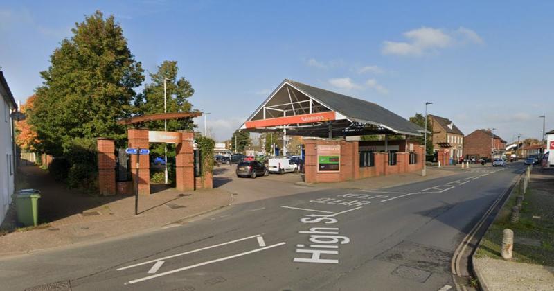 Fire breaks out at Sainsbury's petrol station in Norfolk town