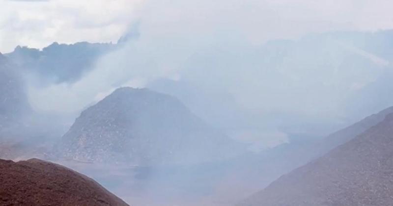WATCH: Smoke billows as fire continues to burn at bark supplier's site