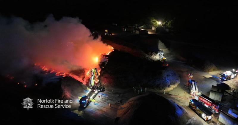 Large fire breaks out at bark supplier's site