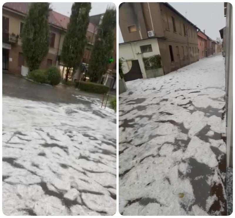 Maltempo, violenta gradinata a Turbigo e alberi caduti a Legnano /