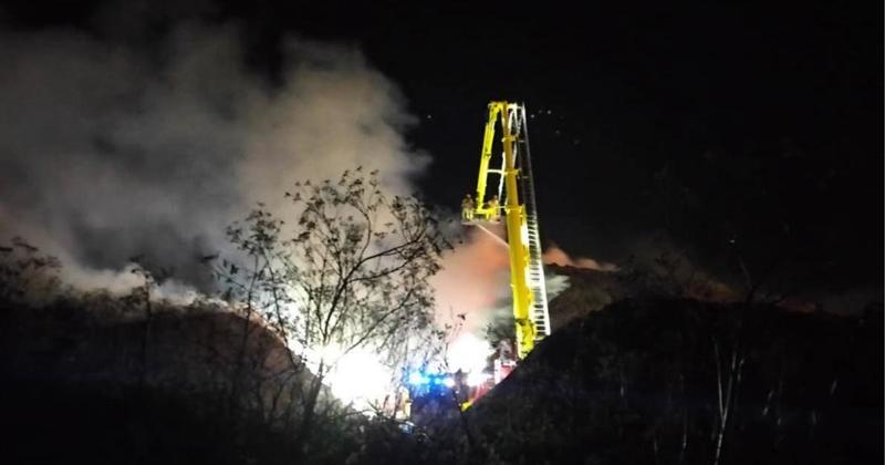 Fire crews to remain on site of bark suppliers this weekend after large blaze