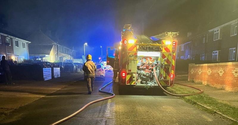Three fire engines extinguish building blaze in seaside town