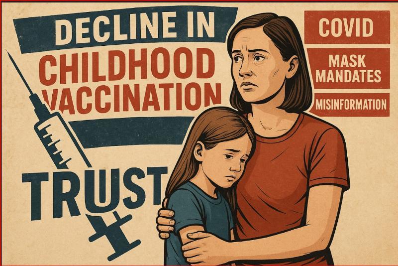 COVID Government Misinformation and Childhood Vaccination Rates