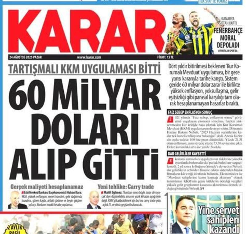 60 Milyar dolarlık Osmanlı tokadı, manşetlerle örtüldü