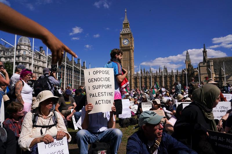 London police say 67 charged for backing banned anti-Israel group Palestine Action