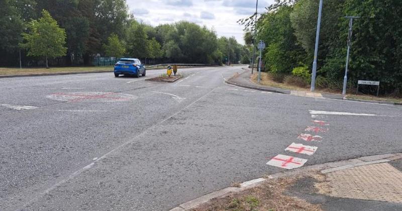 Mixed views as England flags appear on Swindon's roads