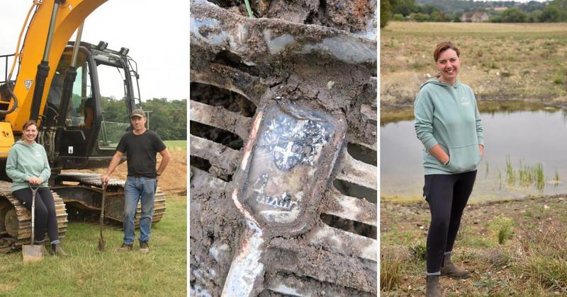 'Ghost pond' project revives lost wildlife - and digs up relics from the 1950s