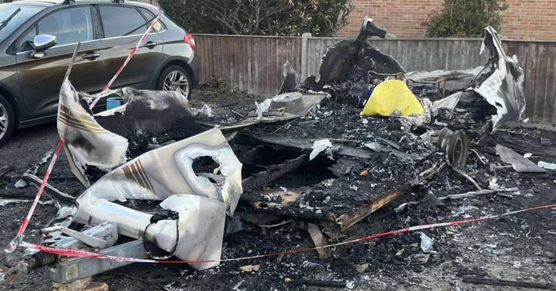 Abandoned caravan destroyed by fire was about to be removed by council