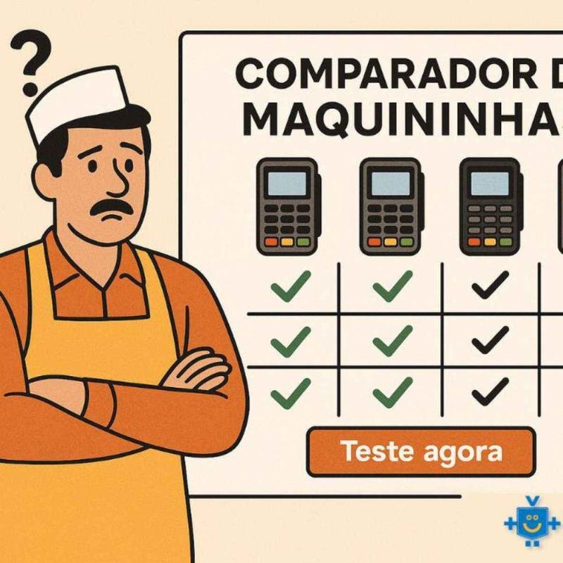 Qual maquininha está comendo o seu lucro? Descubra agora no comparador