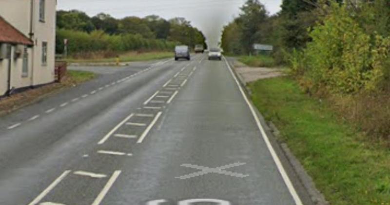 Busy road blocked after crash
