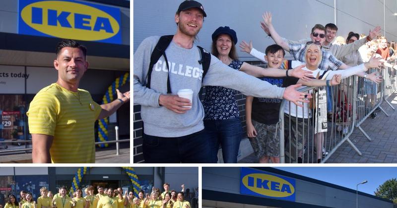 Hundreds of IKEA lovers show up to store's grand opening