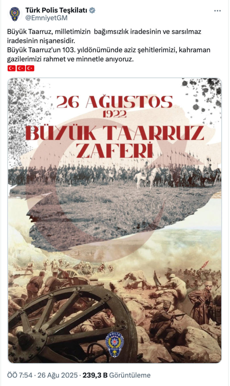 Emniyet’in Atatürksüz mesaj paylaşımında kabak kimin başına patladı?