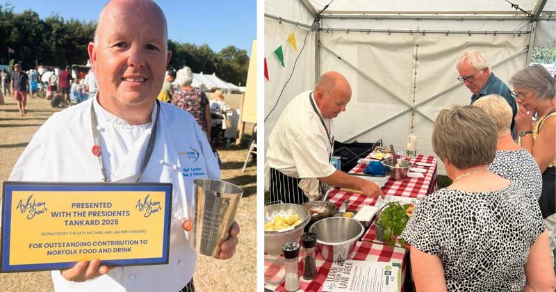 College's inspired chef lecturer 'honoured' to win Food Hero award
