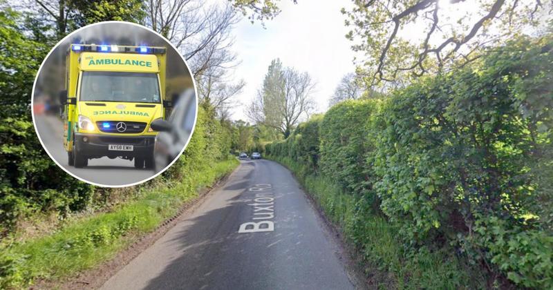 Three people taken to hospital after crash on outskirts of Norwich