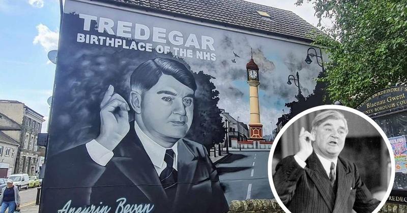 Huge mural paying homage to ‘father of NHS’ appears in hometown