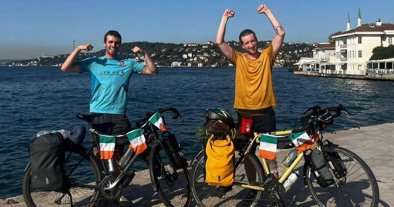 Enda cycled the height of three Everests, all for people of Gaza