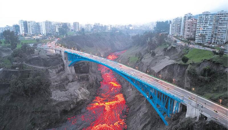 Un puente que parece abismo