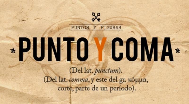 Puntos y figuras: El punto y coma
