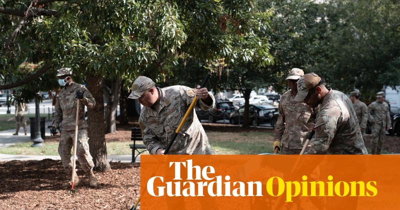 Soldiers are doing landscaping in DC parks. I’m thrilled for them