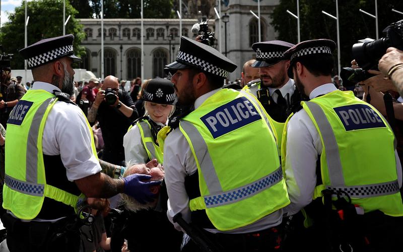 Another 47 people charged with backing banned Palestine Action group, say UK police