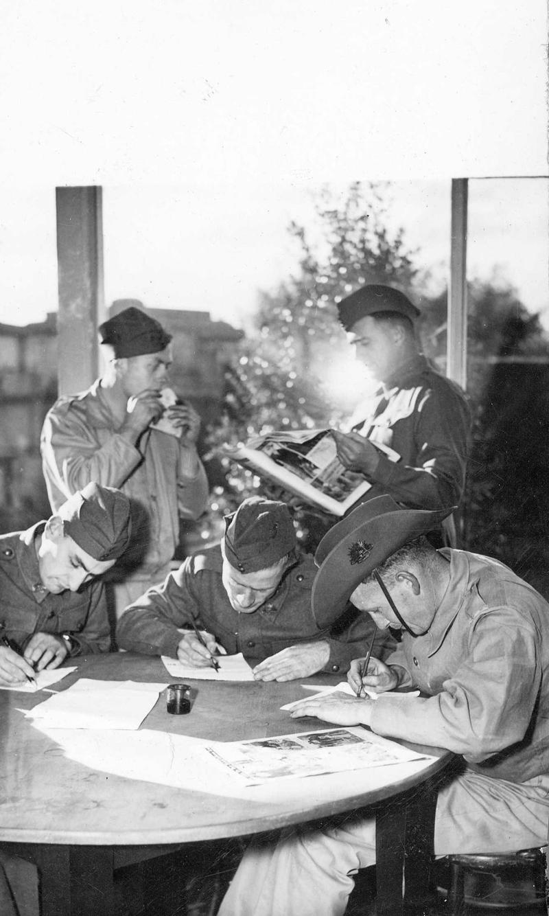 It was lonely during WWII. Those at home and away coped through letters