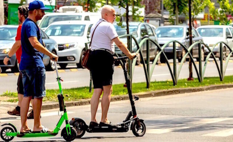 Share the road and sidewalk