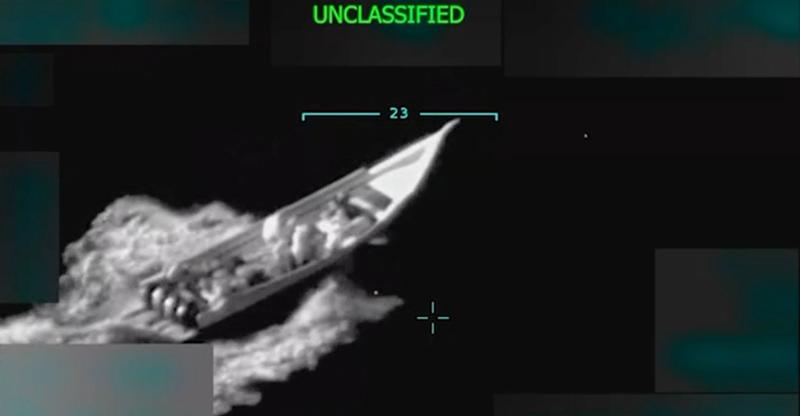 WATCH: Speedboat Said to Be Carrying Venezuelan ‘Narcoterrorists’ in Caribbean Destroyed on Trump’s Order