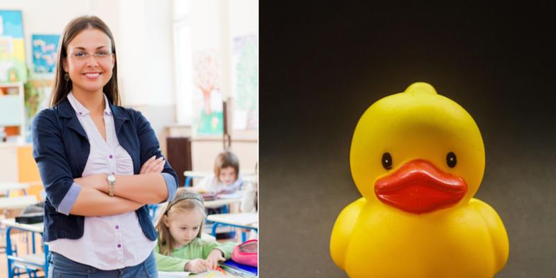 Teacher issues wholesome warning to colleagues: 'Be careful what you leave on your desk'