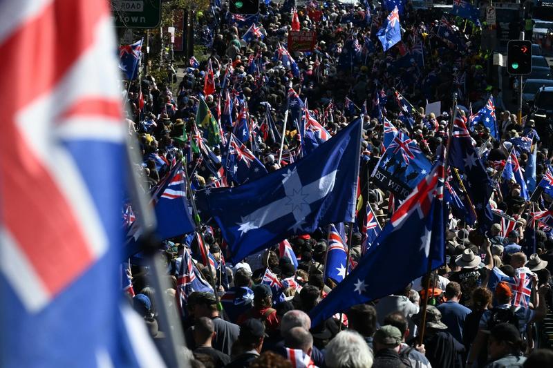 Why the Eureka flag and other ‘alternative national flags’ were claimed by anti-immigration protesters