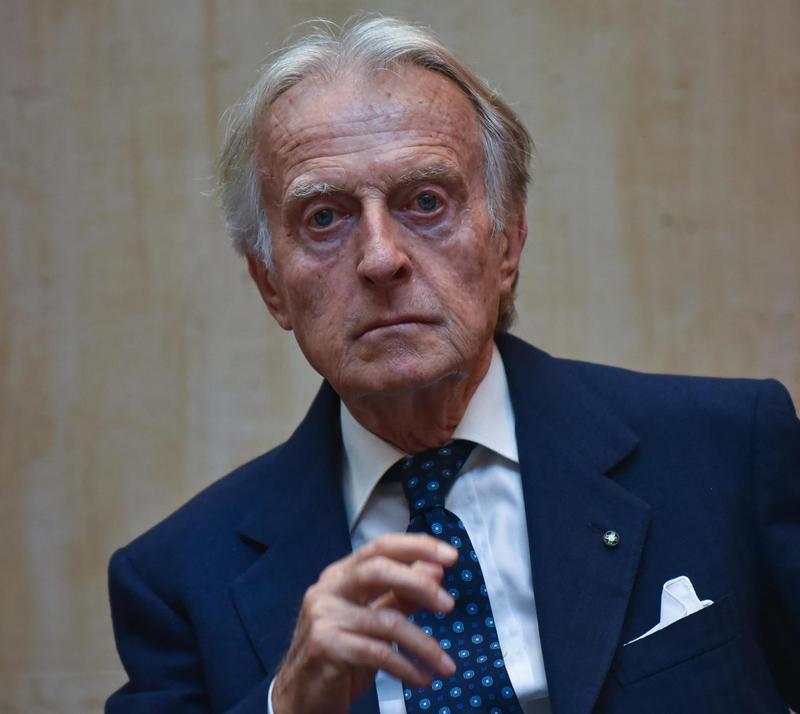 Montezemolo e la sua Ferrari ’pop’. 