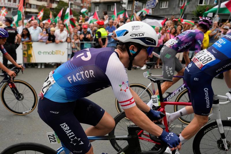 Israeli cycling team vows to ‘race on’ at Vuelta a España despite disruptive protests