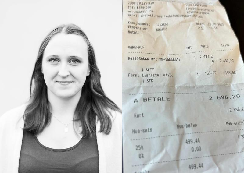 Jeg brukte 2700 kroner på apoteket