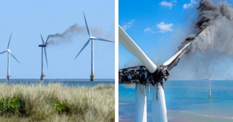 Fire ravaged wind turbine set for removal in major offshore operation